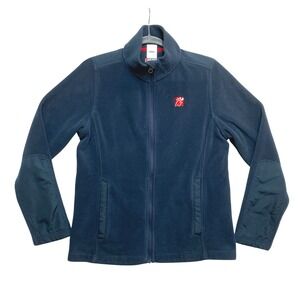 Chick-fil-A Fleece Jacket Mens Medium Team Style Oobe Navy Blue Full Zip